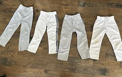 Baseball Sliding Pants - Size YM Youth Medium MIZUNO White & Majestic Gray • $15