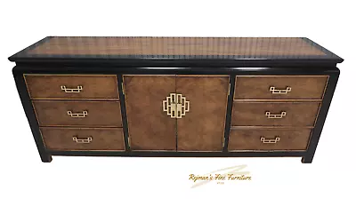 Century Furniture Chin Hua Burled Dresser With 2 Mirror By Raymond Sobota • $2795
