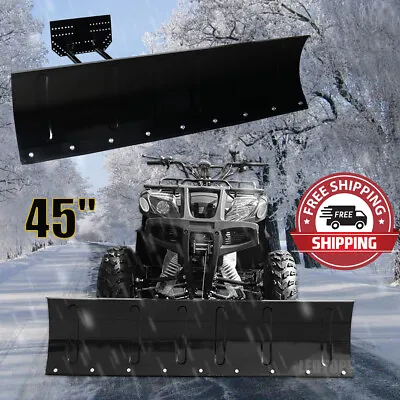 For ATV UTV Truck Pickup Snow Plow Adjustable 45  Steel Push Blade Universal Kit • $369.99