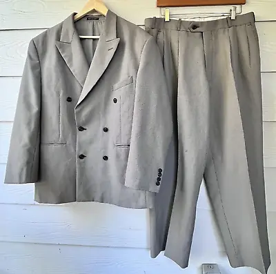 VTG Vanetti Double Breasted Houndstooth 2 Piece Suit Mens Size 42S Short; 36x30 • $25