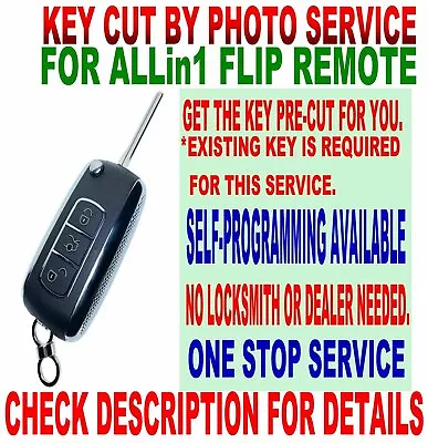 Key Cut By Photo Bn-type Flip Remote For Toyota Elvatdd Dealer Port Installed D0 • $59.99