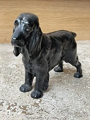 £55 • Buy Royal Doulton Black Cocker Spaniel Dog LUCKY STAR OF WARE HN1020 Excellent