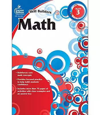 Math Grade 3 (Skill Builders) - - Paperback - Good • $5.38