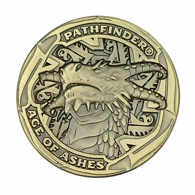 $5.47 • Buy PATHFINDER AGE OF ASHES HERO POINT TOKEN 2nd Edition Rpg Paizo Campaign Coins