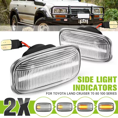 Sliding LED Side Light Marker Indicator For Toyota Landcruiser 100 Series 98-07 • $24.39