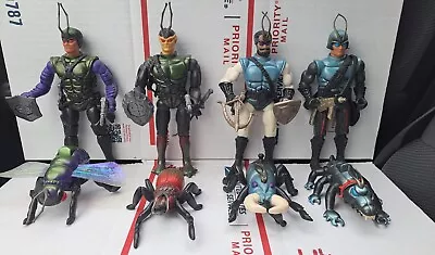 Vintage 80's SECTAURS  Waspax Skito Zak Mantor Action Figures With Accessories  • $149.99