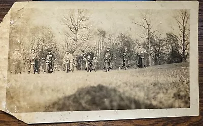 Early Vintage Harley-Davidson Motorcycle Club Photograph (1920s?) • $35