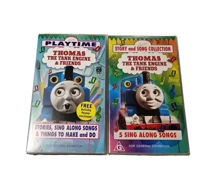 Thomas The Tank Engine Playtime & Story And Song Collection VHS Tape GC Tested • $70