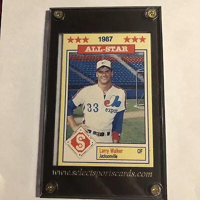 LARRY WALKER 1987 Southern League ALL-STAR SPORTS CARD HOF MINT 4-Screw Hardcase • $14.98