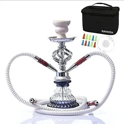 RAHVISH 11  Premium 2 Hose Hookah Complete SetPortable Design Modern Shisha Hoo • $27.99