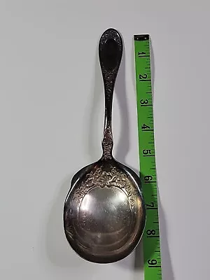 Vintage 1835 R. Wallace Blossom A1 Silver Plate 9  Serving Spoon • $24