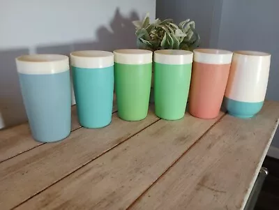 Vintage Bolero Therm O Ware Insulated Cups Bopp Decker Plastics Tumbler Lot Of 6 • $39.15