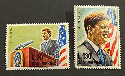 Travelstamps: 1964 San Marino Stamps Scott #607-608 JFK In Memoriam MNH OG • £2.88