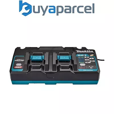 Makita DC40RB 40V Max XGT Twin Port Charger Rapid Charging 240v 191N14-5 • £129.99