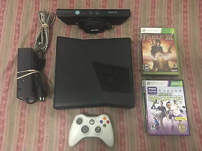 Microsoft Xbox 360 S Model 250GB System With Kinect And 6 Games • $74.42