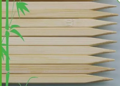 £3.44 • Buy 25Pcs 34cm Flat Bamboo Skewers Shish Kebab Tikka Fish Veg Meat Barbecue Sticks