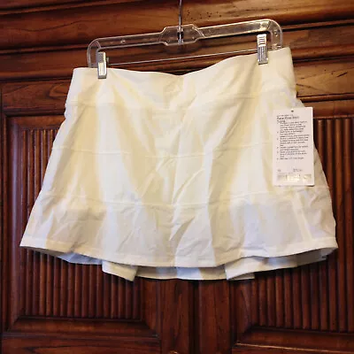 $50 • Buy Lululemon  Pace  Rival  Mid-rise  Skirt  Long, Lemon Sorbet -  Size  10
