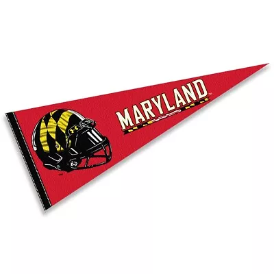 Maryland Terps 12 In X 30 In Football Helmet Pennant • $13.95