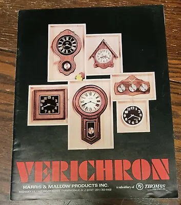 Vintage Verichron Wall Clock Advertising Brochure Pamphlet 54 Pages • $19.99