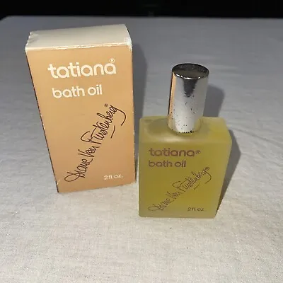 RARE 70s 80s Vintage 2 Oz Bath Oil Tatiana Diane Von Furstenberg Perfume NIB • $65