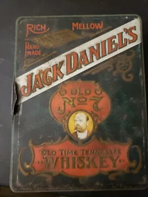 Vintage Jack Daniels Old No. 7 Tennessee Whiskey TIN Poker Set Cards Chips  • $23