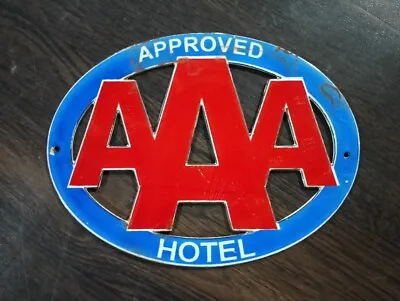 Porcelain AAA Approved Hotel Enamel Metal Sign Size  8  X 6   Inches • $24.99