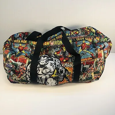 Marvel Comics Iron Man Gym Bag Tote Bag Workout Bag Avengers Stuff Sack Comic • $28.95