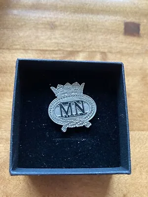 £3.95 • Buy Merchant Navy Naval Military Lapel Badge / Tie Pin + Free Gift Box & Uk Postage