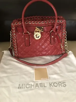 Michael Kors Hippie Grommet East/west Hamilton Satchel • $204