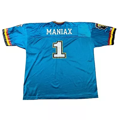 Vintage XFL Memphis Maniax #1 Champion Football Jersey Rare Adult Size XL 48 • $45