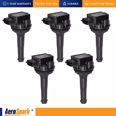 5 Premium Ignition Coil For Volvo C70 S70 XC70 XC90 S60 C1258 9125601 UF341 • $56.45