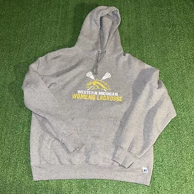 Russell Athletic Western Michigan Women’s Lacrosse College Hoodie - Size Large L • $23.75