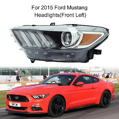 Front Left Headlight HID/Xenon For 2015 2016 2017 Ford Mustang Driver W/LED DRL • $105.98