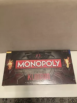 Monopoly Star Trek Klingon Translation Board Game USAopoly Collector’s Edition • $75