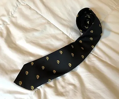 $18.99 • Buy Vintage Iowa Hawkeyes Men’s Dress Tie Black W/ Gold Logos