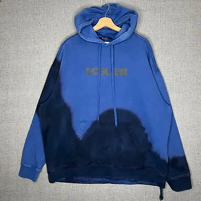 Ksubi Hoodie Men's XL Blue Eterno Biggie Dye Pullover • $89.99