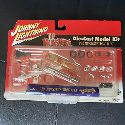 Johnny Lightning The Munsters Drag-U-La Car Gold Diecast Model Kit 1/64 Scale  • $14.99