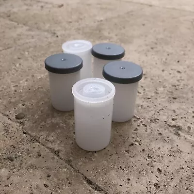 $4 • Buy 35mm Film Plastic Empty Containers Canisters — 5 PCS