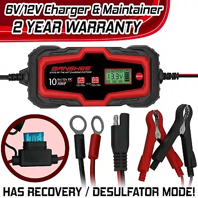 Battery Charger Maintainer & Reconditioner/Desulfator For 6V/12V AGM GEL WET • $45.88