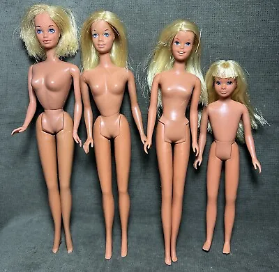 Vtg 1970s Lot Of MALIBU Dolls PJ Barbie Skipper Francie & Swimsuits READ Details • $87.50