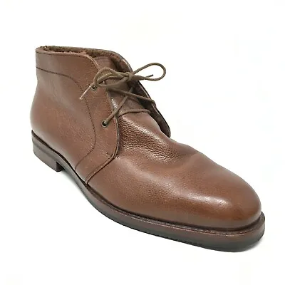 $101.47 • Buy Men's Bruno Magli Chukka Boots Shoes Size 42.5 EU/9.5 US Brown Leather Sheepskin