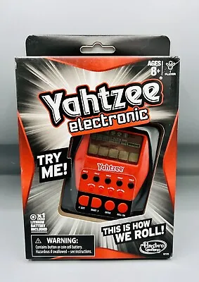 Hasbro Portable Yahtzee Electronic Digital  Dice Handheld Mini Board Game Kids • $25