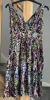 Ladies Multicoloured ‘h&m’ Summer Dress Size Euro 38 • $4.96