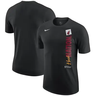 Miami Heat Nike Banner T-Shirt - Black - Mens • £17.99