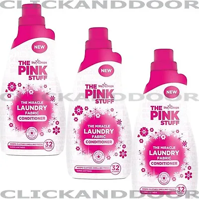 The Pink Stuff Miracle Laundry Fabric Conditioner 32 Washes 960ml • £12.49