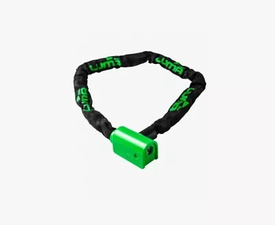 LUMA Enduro 5 Bike Chain Lock With Keys - Green Heavy Duty Anti Theft Lock • $14.99