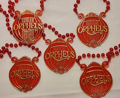 Vintage Krewe Of Orpheus Mardi Gras Necklace Bead Lot Of 5 • $29.99