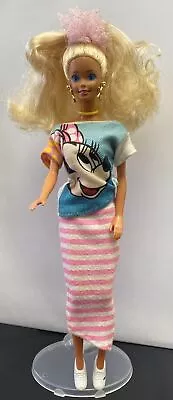 Glitter Sparkle Highlights BLONDE BARBIE Doll MATTEL Minnie Mouse Shirt 1966 • $65