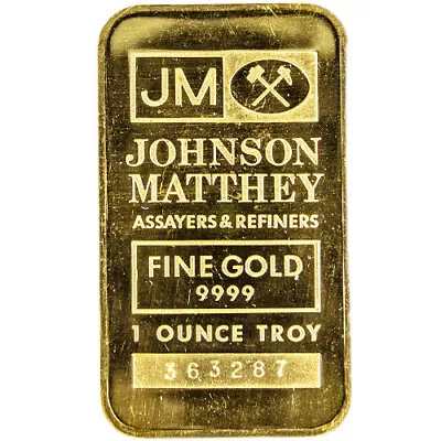 1 Oz Johnson Matthey Gold Bar (Varied Design Varied Condition) • $2517.17