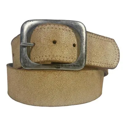 G-STAR RAW Belt Wide Sanded Leather Genuine Raw Material Sz. 105 / XL #B1275 • $65